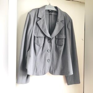 Lane Bryant Taupe Gray Women's Jacket sz 20